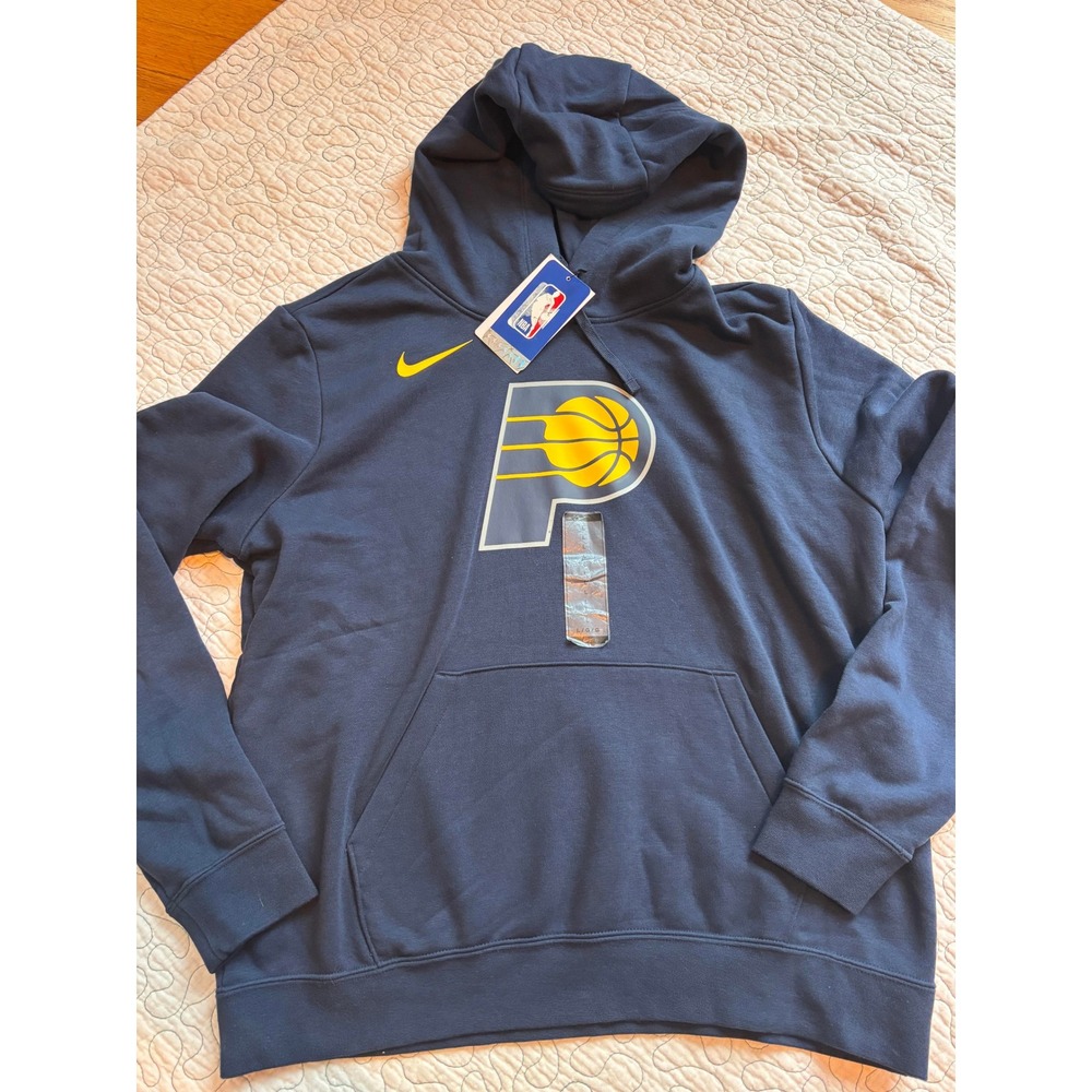 Nike Indiana Pacers NBA Womens Hoodie Navy Blue Size Large